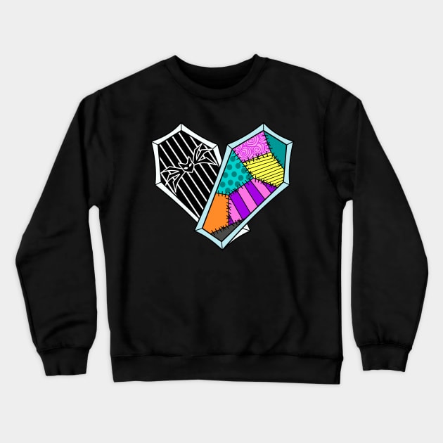 Coffin Heart Crewneck Sweatshirt by RavenWake